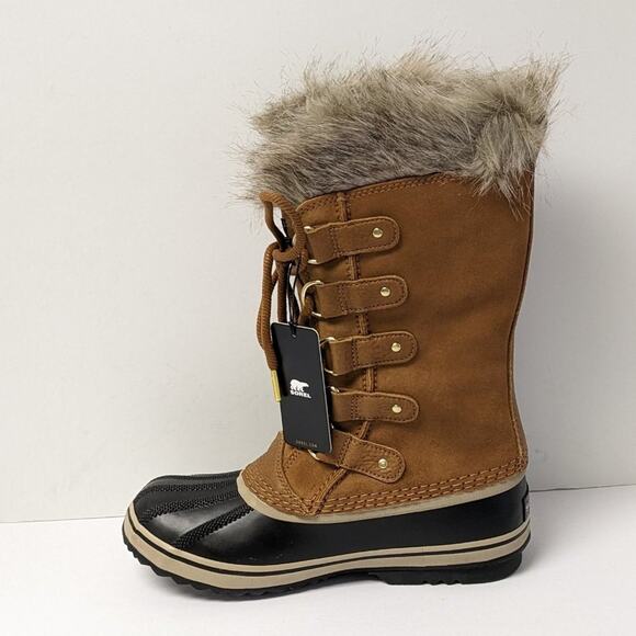 Sorel Joan of Arctic Waterproof Winter Boots, Brown Leather, Women's 8 M - Picture 4 of 6